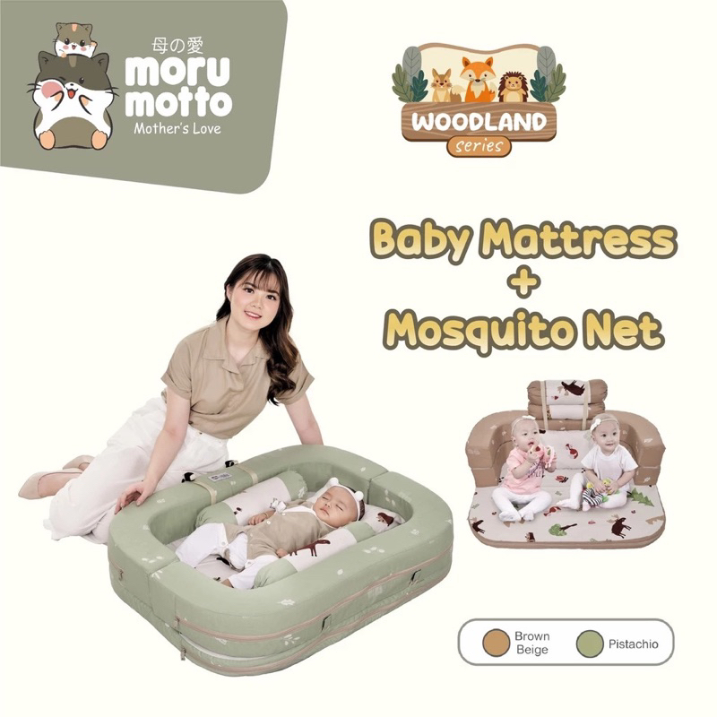 MORUMOTTO BABY MATTRESS + MOSQUITO NET WOOLDLAND SERIES BY DIALOGUE (MMO9014) / DIALOGUE KASUR SOFA 