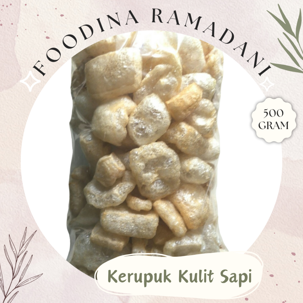 

KERUPUK KULIT Krecek Sapi - Kerupuk Jangek Rambak Matang [ 500gr ] Harga Per 0,5 Kg