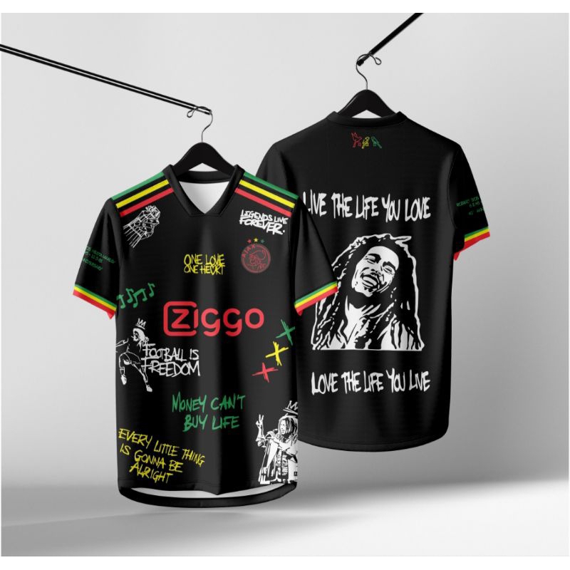 new Jersey AJAX bob Marley full printing