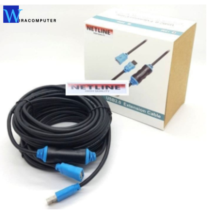 Netline Kabel USB Extension Active 15M Perpanjangan USB 15 Meter
