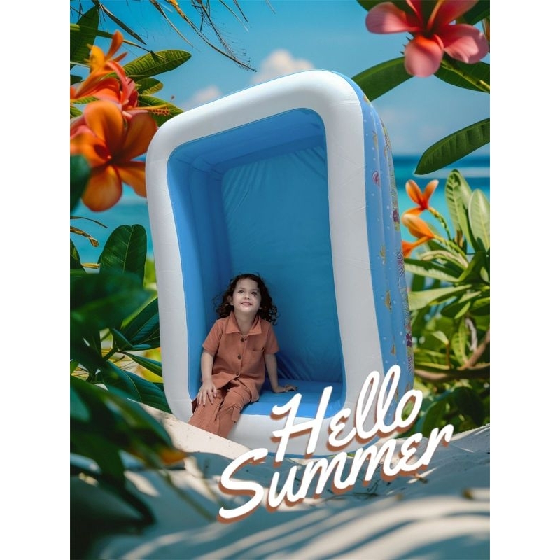 A1 Kolam Renang Anak Karet Tempat Berenang Anak Kolam Renang Tiup