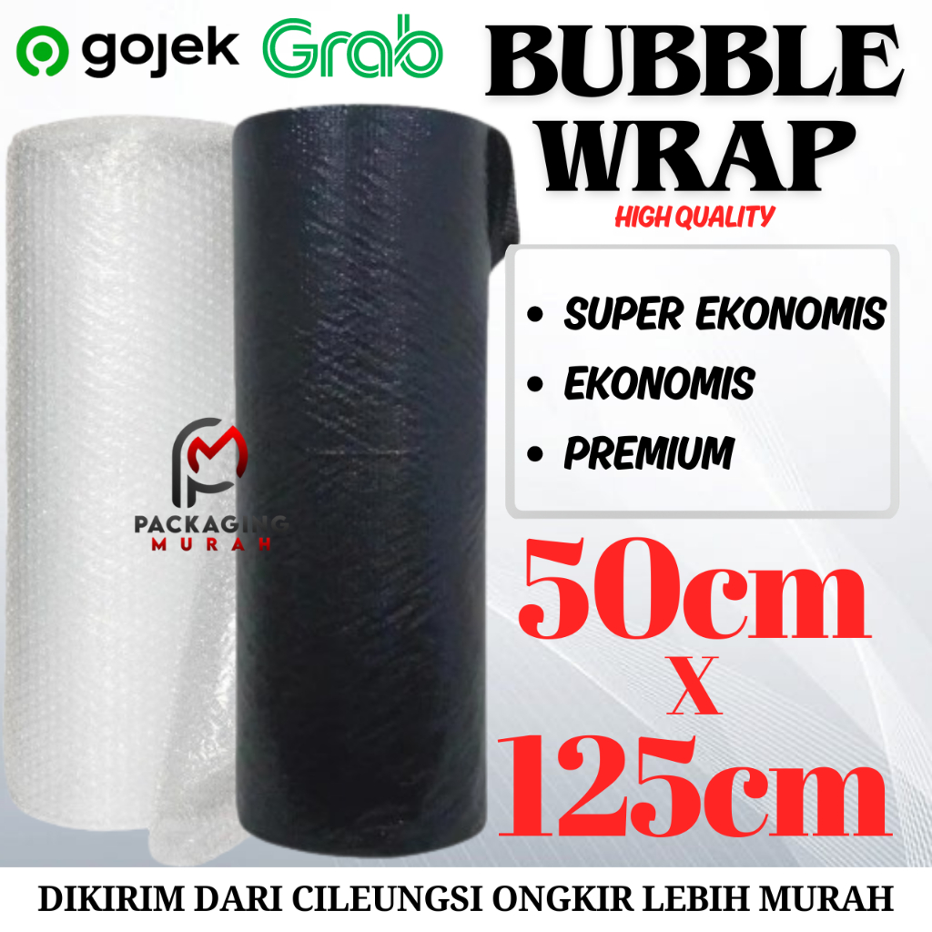 

Pembungkus Plastik Bubble / Bubble Wrap Bening Hitam / Babel Wrap / Termurah Cibubur Cileungsi