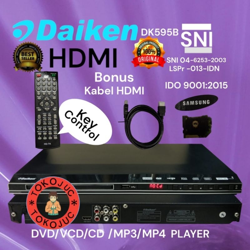 DVD player DAIKEN DK-595B DVD HDMI VCD player