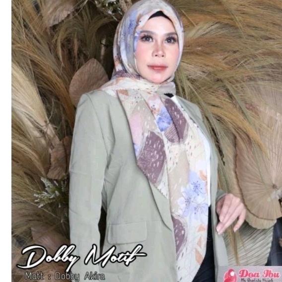 Jilbab HiJab segiempat Dobby motif by Doa ibu