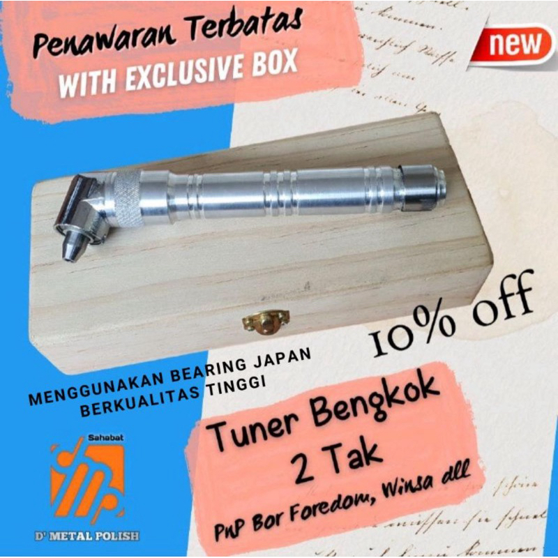 Tuner Bengkok Tuner Sudut 2tak Pnp Bor Gantung Foredom Tuner 105