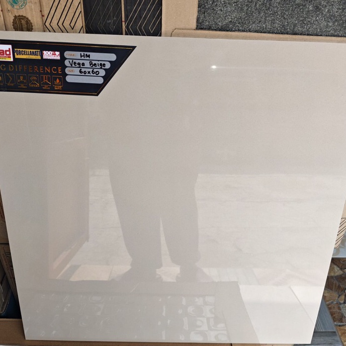 Terbaru GRANIT 6x6 CREAM POLOS SUPER GLOSSY granit lantai granit dinding granit cream polos granit l