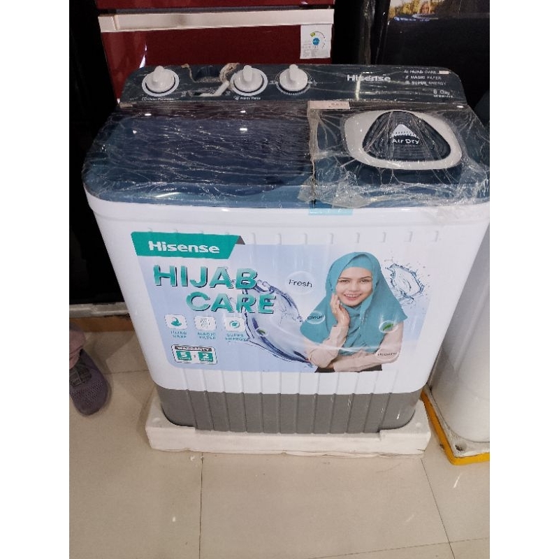 Mesin Cuci 8 Kg 2 Tabung Hisense WSRB8013UB