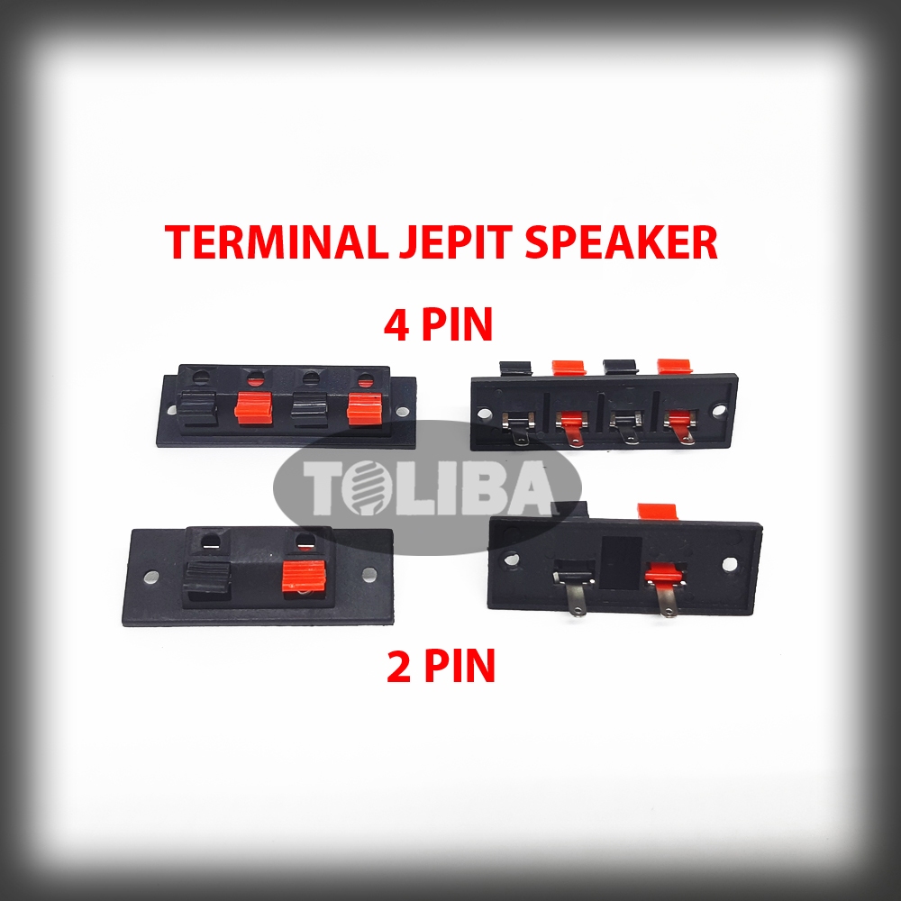 terminal jepit speaker 2pin 4pin socket speaker jepit terminal speaker / komponen sound / terminal j
