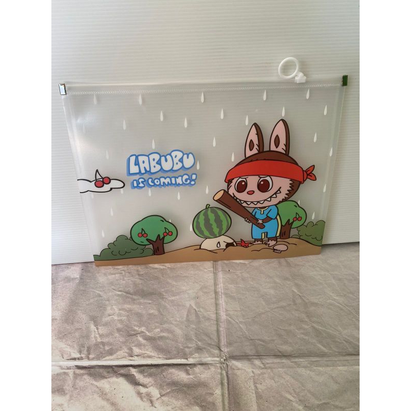 

Map Labubu A4 Pvc Transparan Map Serbaguna sehari hari