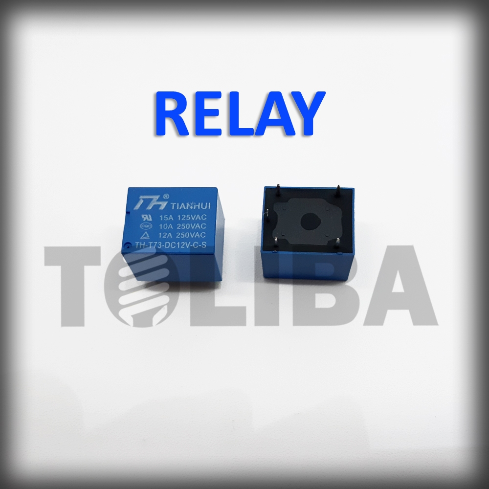 relay 12v 12 v 5 kaki 5 pin dc / komponen elektrik / relai 5 pin / relay 5 kaki