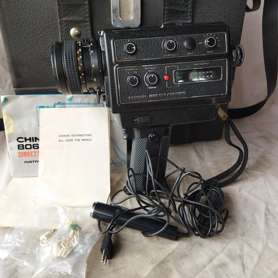 Pajangan Vintage Kamera Video Chinon 806 SM Direct Sound