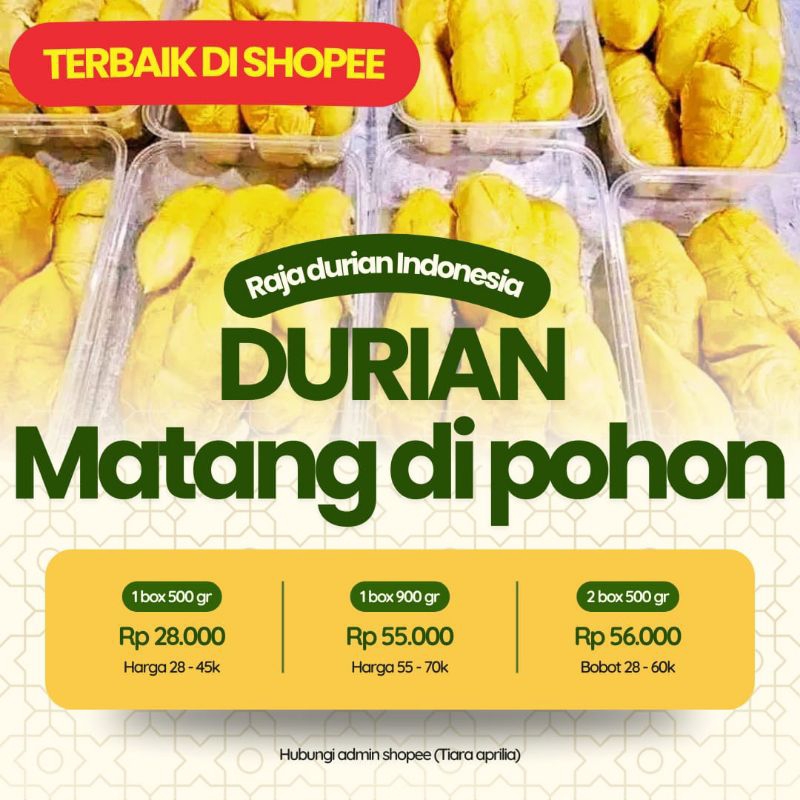 

RDI.cab kota Depok Durian Kupas Matang di pohon by RDI