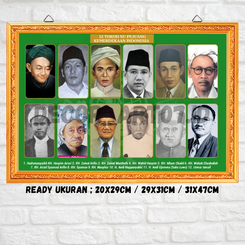 12 Tokoh NU Pejuang Kemerdekaan yang Mendapat Gelar Pahlawan Nasional - HIASAN DINDING - WALLDECOR -