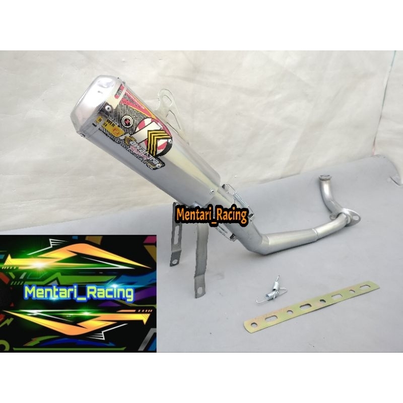 KNALPOT RACING GTX KAWAHARA MATIC HONDA BEAT KARBU, BEAT PGM-FI, BEAT ESP, BEAT CBS, BEAT STREET, GE