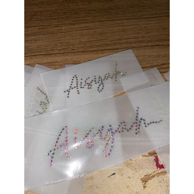 SWAROVSKI CUSTOM NAMA / BRAND LOGO jilbab/baju