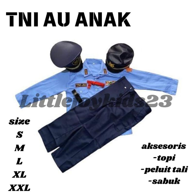 SERAGAM COSTUM TNI AU ANAK UNTUK TK PAUD // SERAGAM TNI AU ANAK ANAK BERKUALITAS