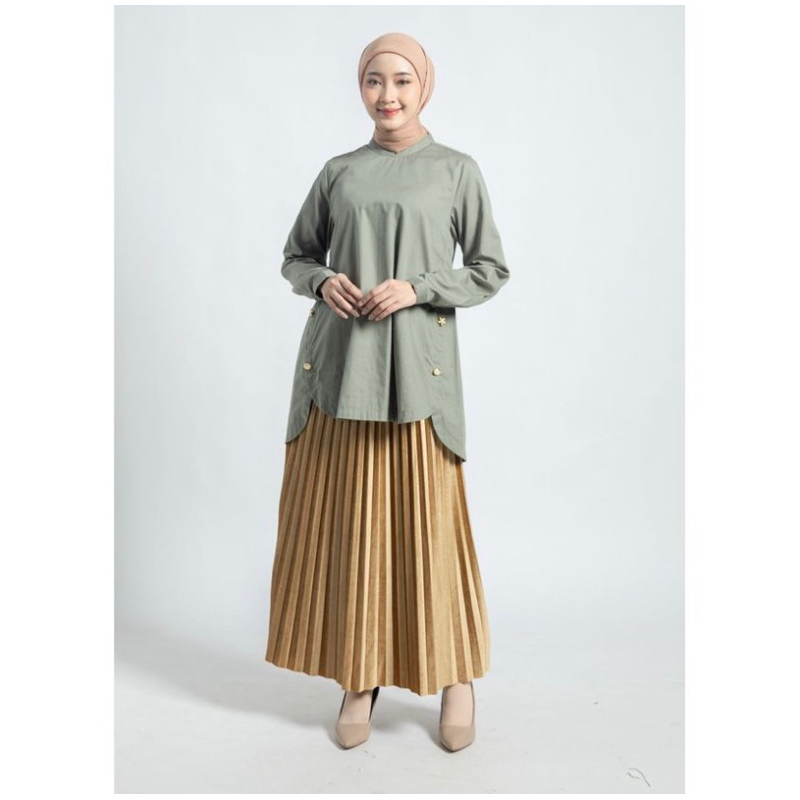Tunik kancing sisi elzatta tunik elzatta