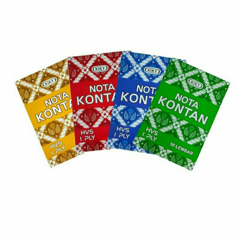 

1 Pak Kiky Nota Kontan Kecil 1 Ply ( Isi 10 )