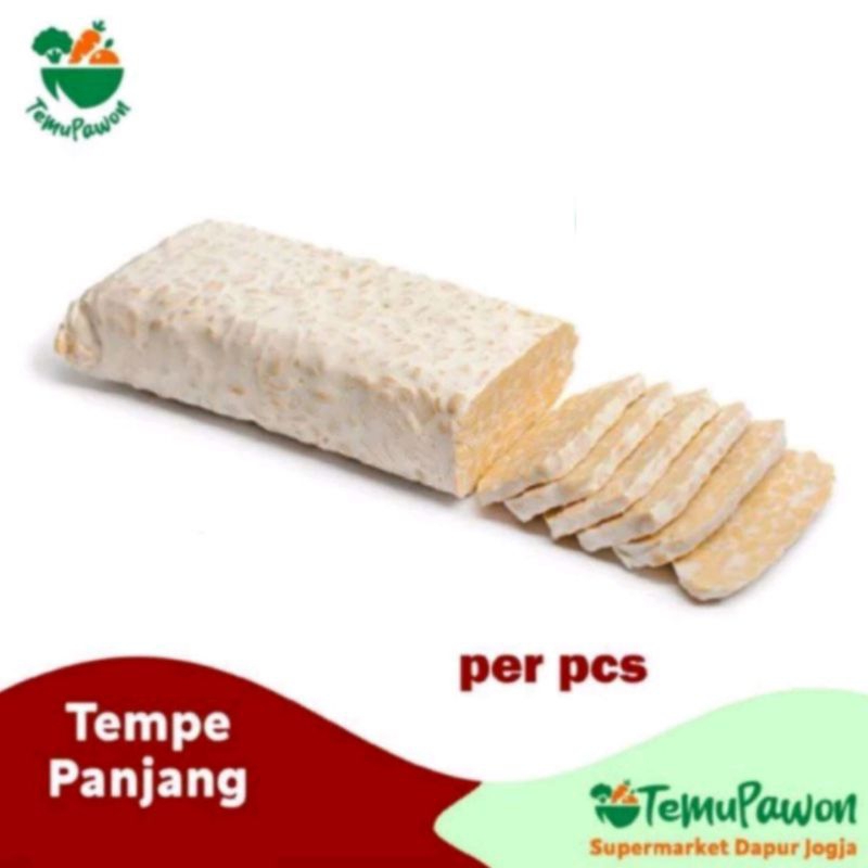 

TEMPE PAPAN PANJANG PER PCS - Tempe Kedelai Lauk Protein - TemuPawon