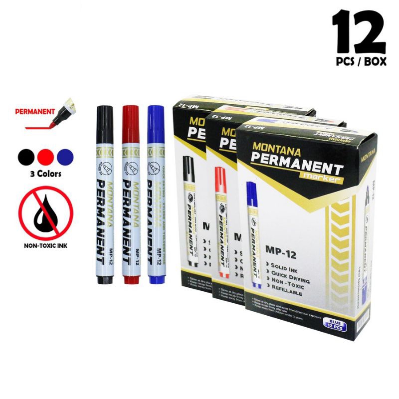 

(1Pcs) Permanent Marker / Spidol Permanen Montana MP-12 (Tidak bisa dihapus)