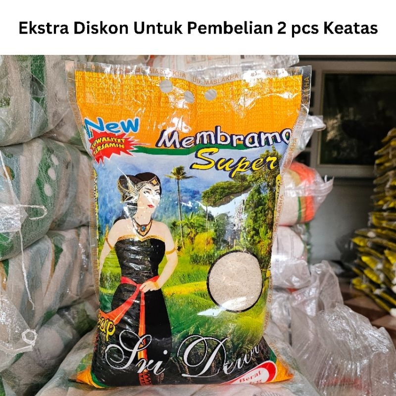 

Beras Bramu Asli Pacet Merek Sridewi 5Kg