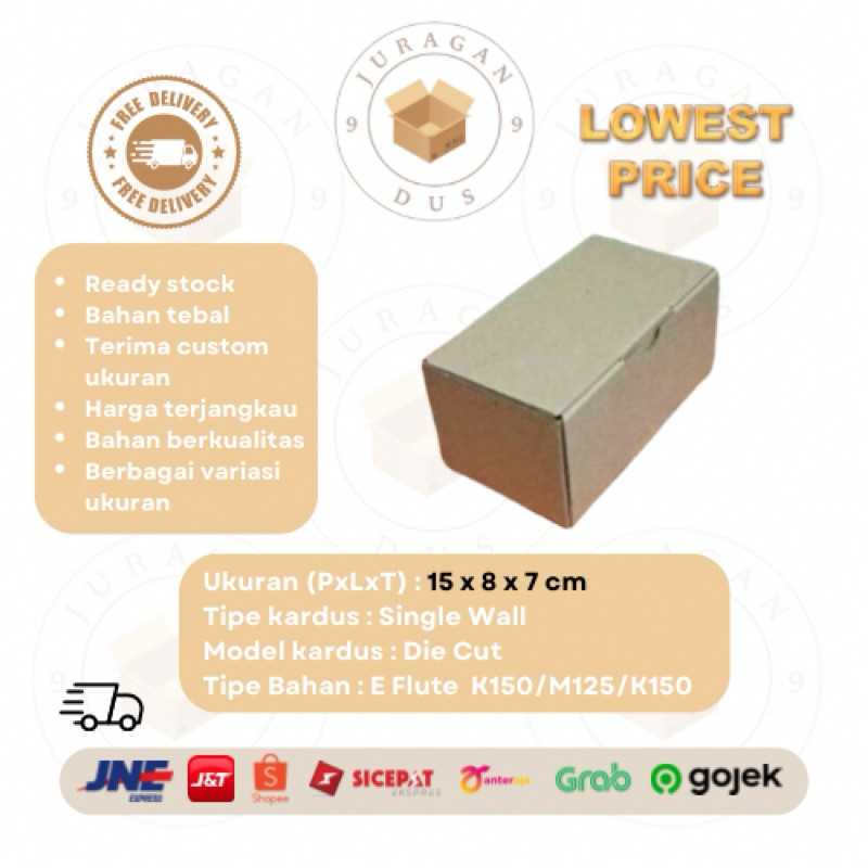 

Kardus Uk 15 x 8 x 7 CM