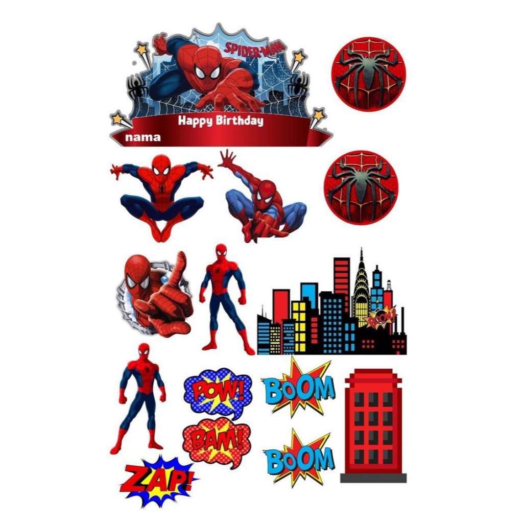 Topper Spiderman Free Custom