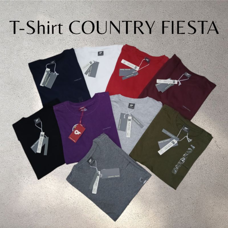 Kaos Pria Lengan Pendek COUNTRY FIESTA (CF) Original 100%