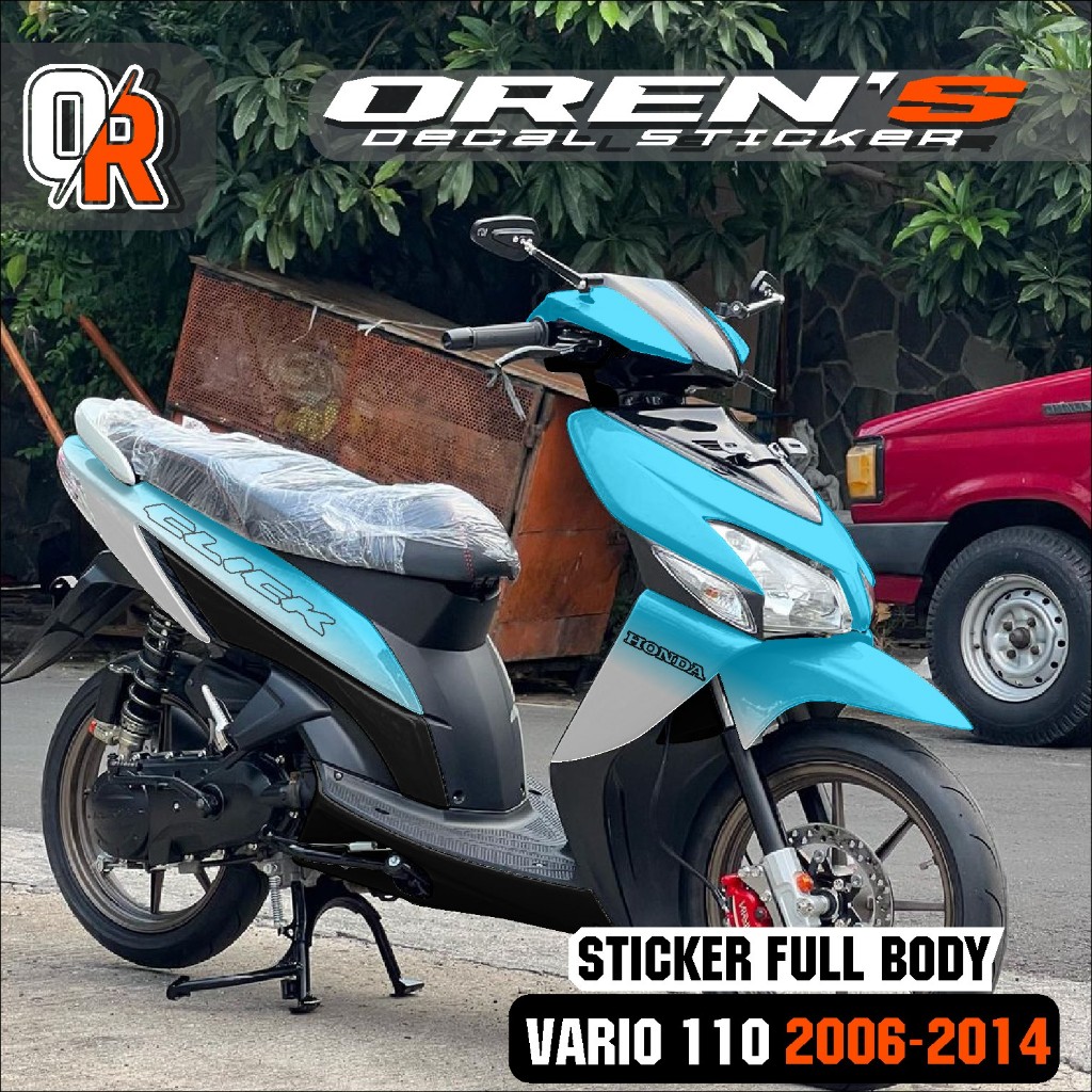 DECAL STIKER FULLBODY VARIO KARBU VARIO 110 VARIO 2006-2014 MOTIF GRADASI SIMPEL TERBARU