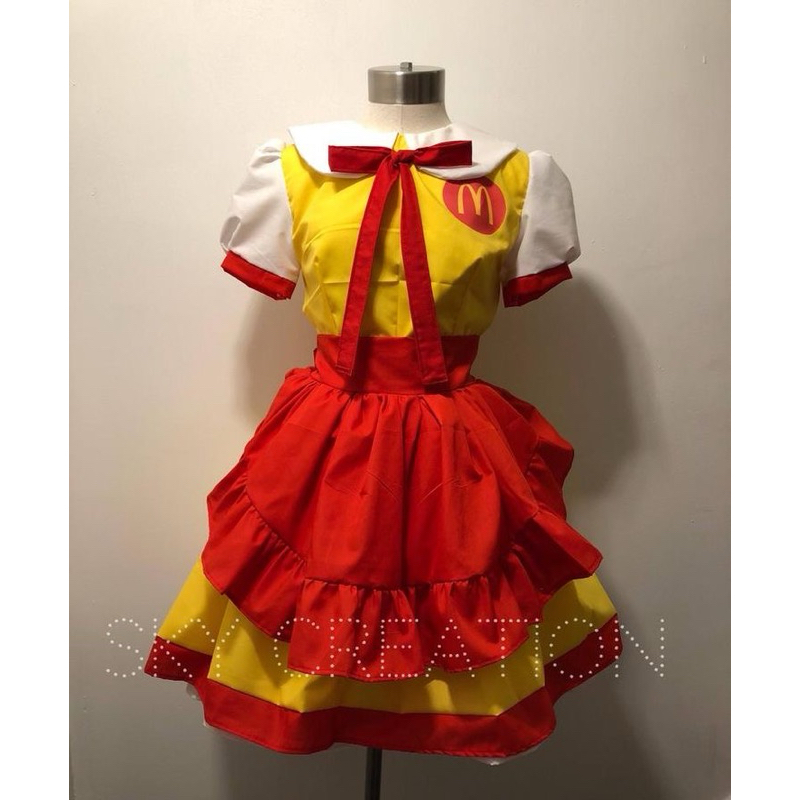 McDonald Costume Dress Kostum Anak Halloween Baju Anak Perempuan