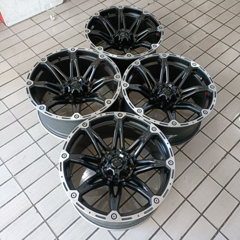 Velg Second Balistik Ring 20x9 pcd 6x139.7 Untuk Pajero Fortuner Triton Hilux