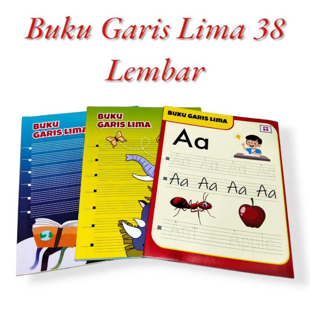 

AS888 - Buku Tulis Garis Lima / Buku Halus Bersambung 38 Lembar
