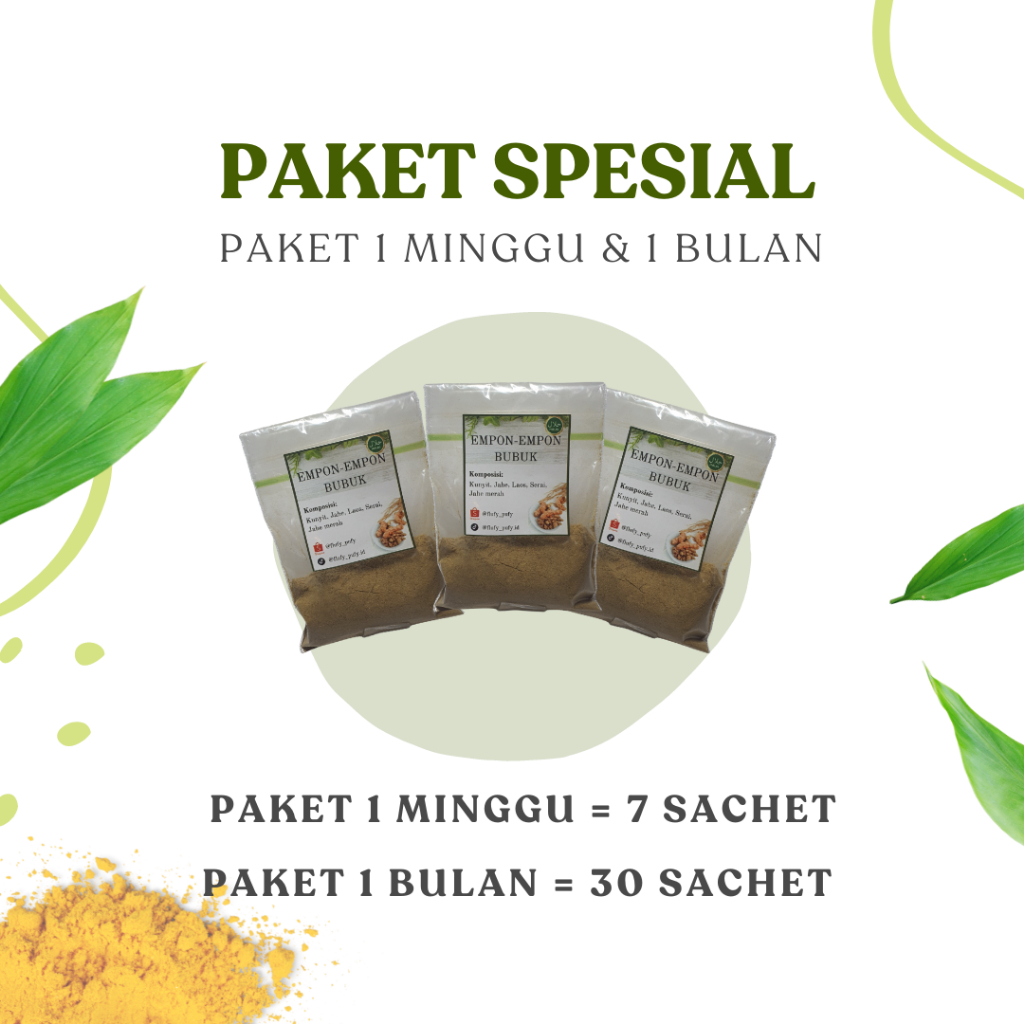 

Empon Empon Bubuk PAKET MINGGUAN DAN BULANAN