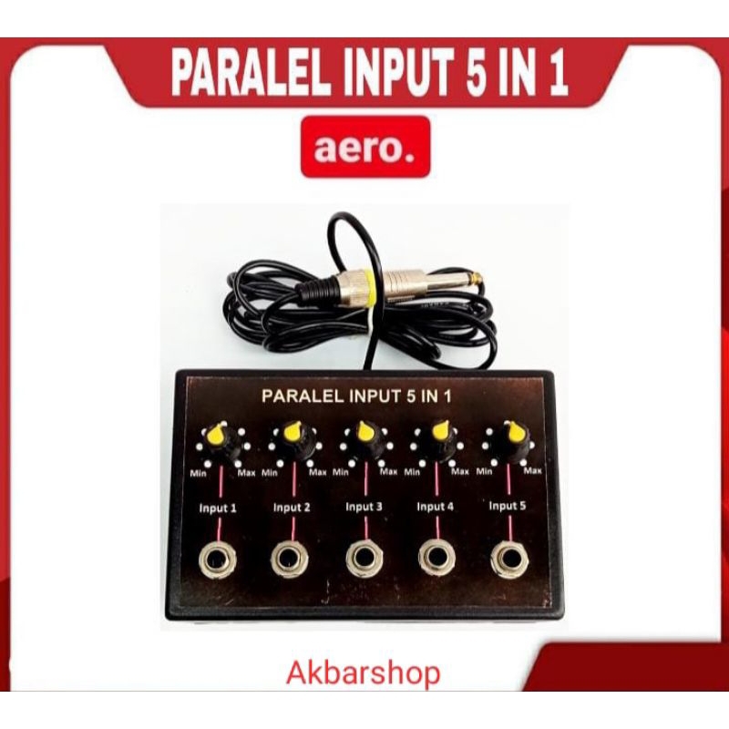 jual paralel input mic 5in1 paralel input mic