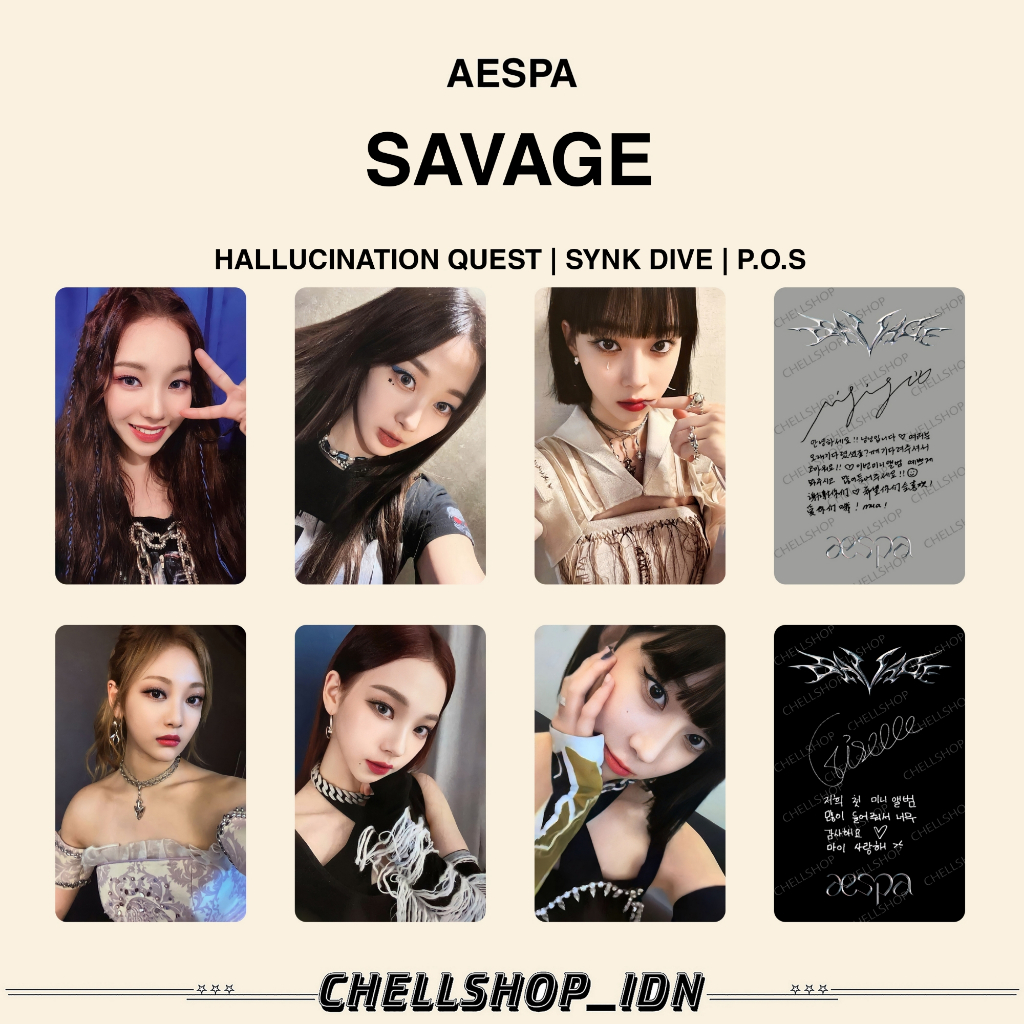 PHOTOCARD [AESPA] SAVAGE