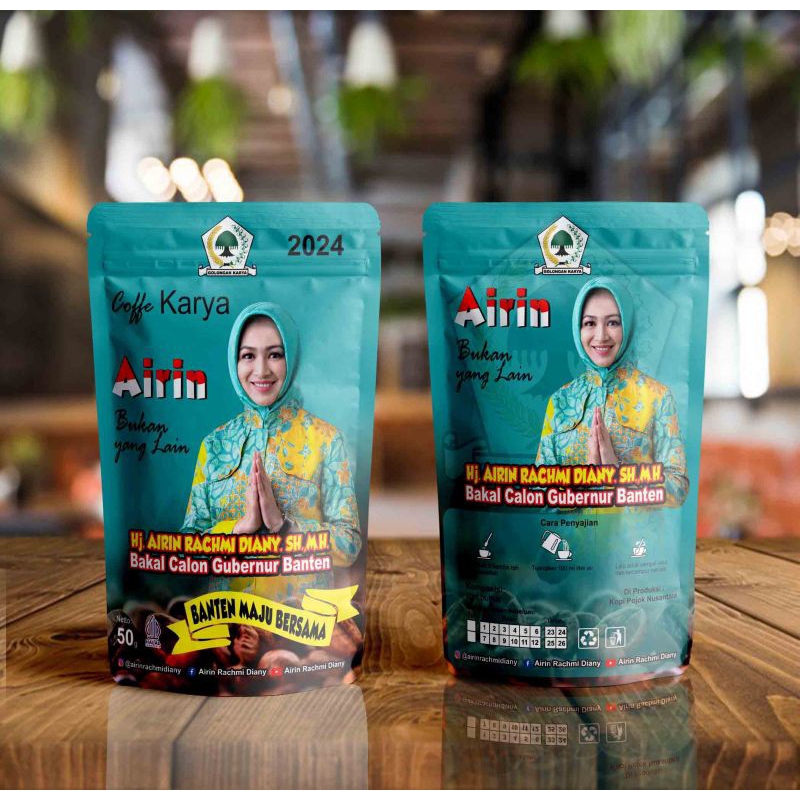 

KOPI BUBUK CUSTOM GUBERNUR & BUPATI (AIRIN DAN ANDIKA HAZRUMY) BANTEN-SERANG