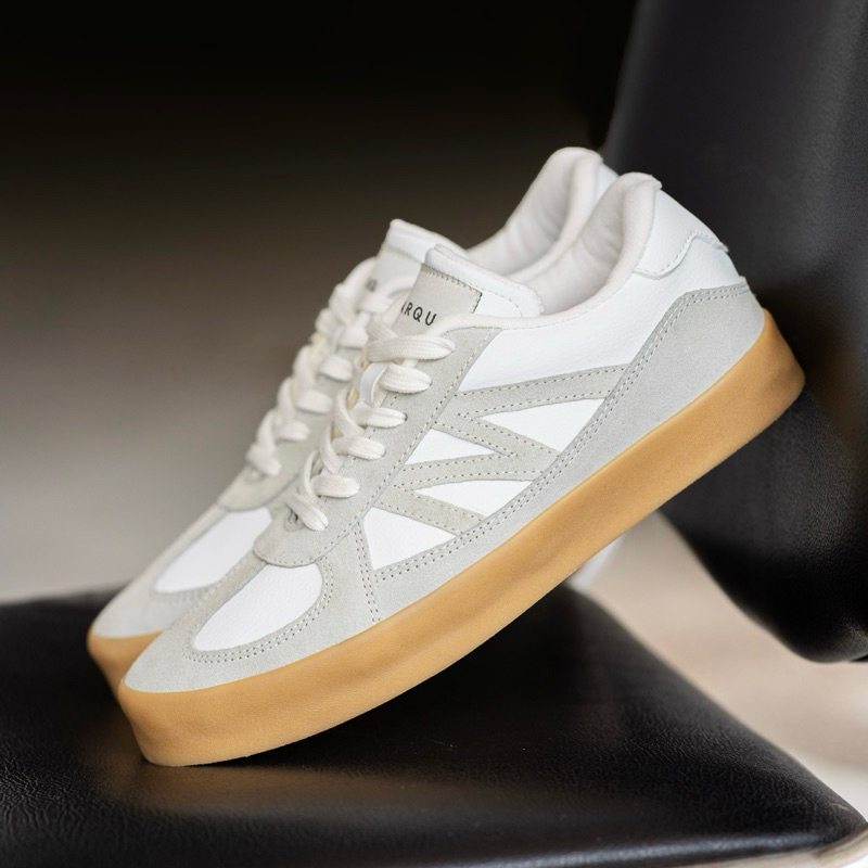 MARQUE.CO - Sepatu Sneakers Gustav Classic Extray Series White Grey Kasual GATS Pria Wanita