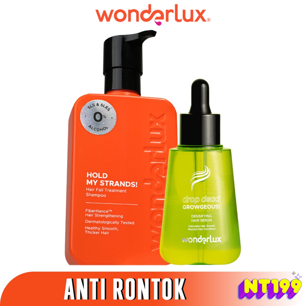 Wonderlux Perfect Combo Shampoo Serum Perawatan Rambut Rontok