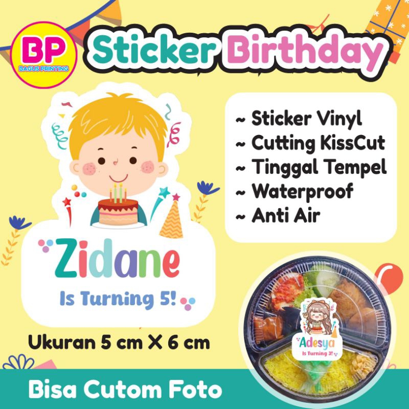 

Ay00! Isi 30 pcs Sticker Ulang Tahun Anak Sticker Karakter Bento Birthday Sticker Anak souvenir