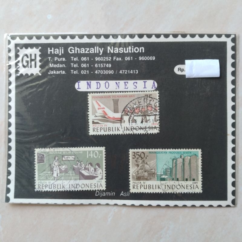 

Prangko Perangko Jadul Seri Pelita 1985 Used Set Lengkap Folder - YN1770