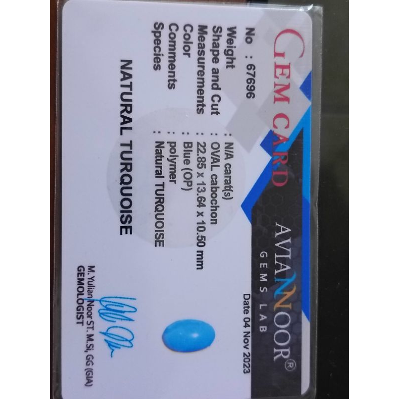 Natural Cincin Pirus Persia Biru Polos Ring Perak Bakar Include Memo