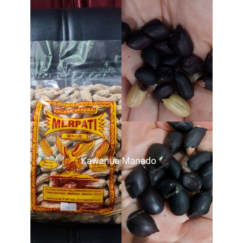 

Merpati Kacang Ungu Sangrai Besar Asli Kawangkoan Manado oleh oleh Cemilan Jajanan higienis & Halal