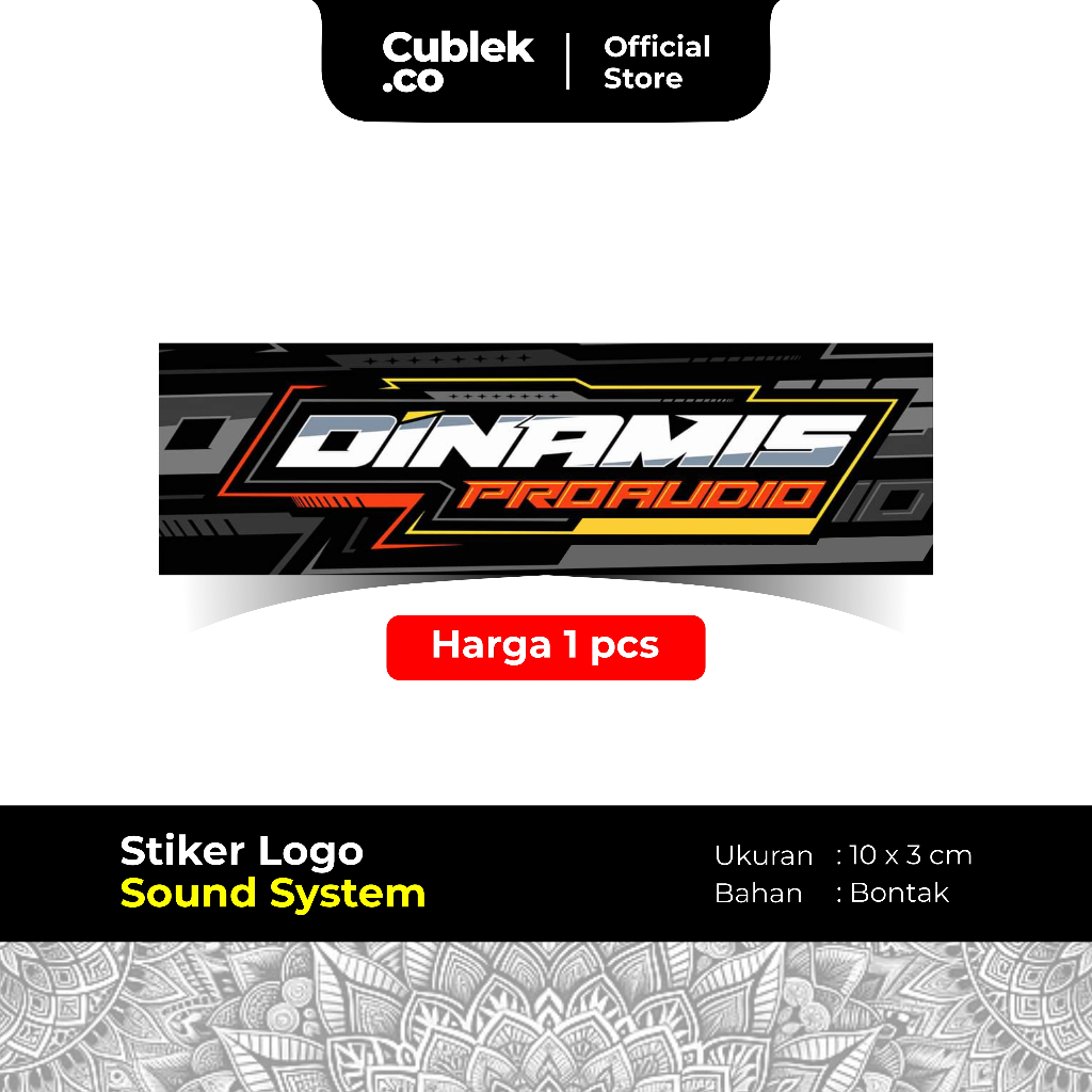 

Stiker Sound System DINAMIS AUDIO (Bahan Bontak)