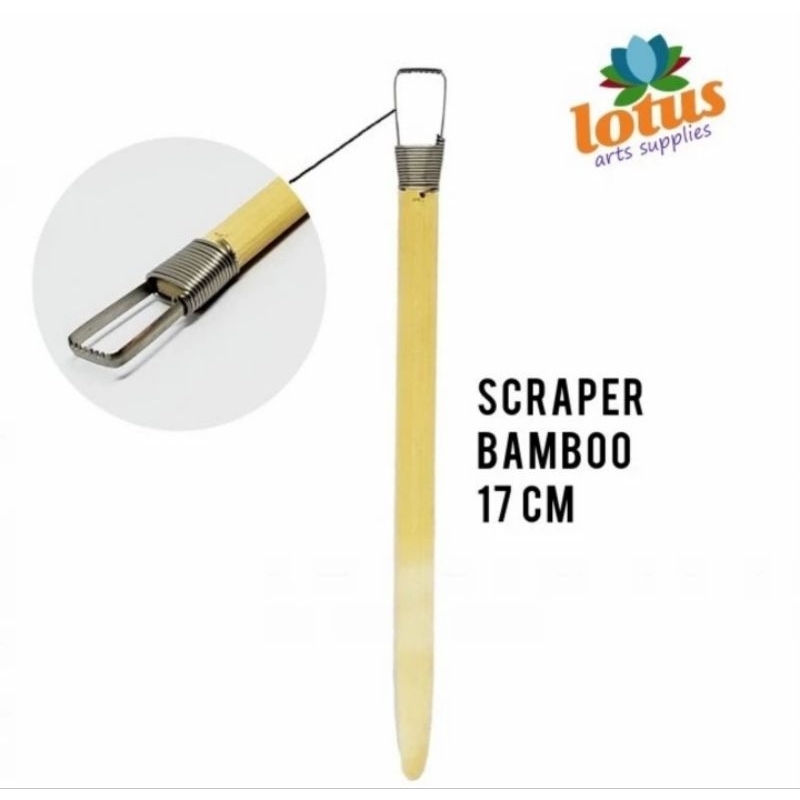 

Scraper Portable Bamboo - Clay Sculpting Pottery Tool - Alat Kikis