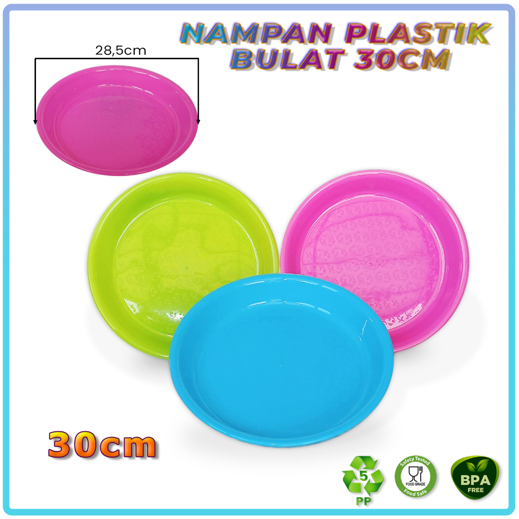 Nampan Plastik Bulat Nampan Plastik Estetik Bulat Koi Nampan Bulat 30