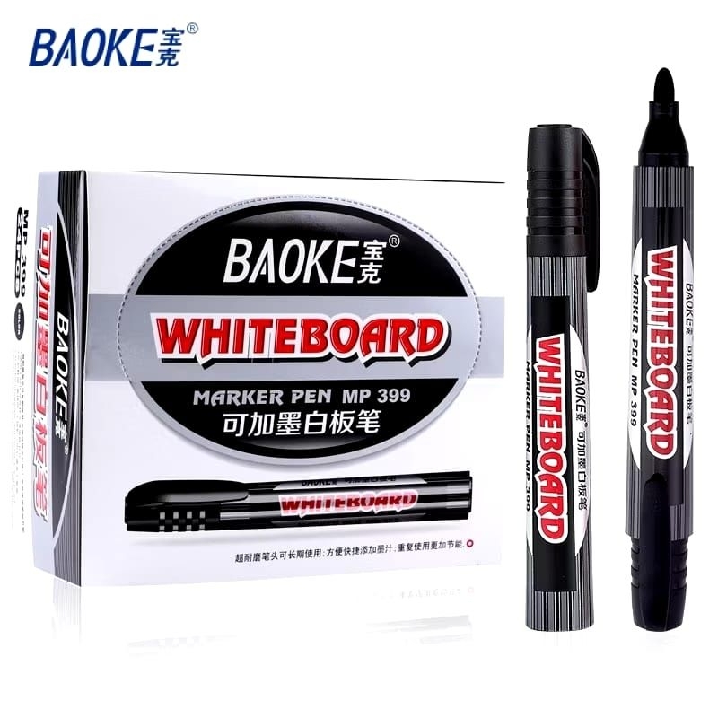 

SPIDOL PAPAN TULIS TERSEDIA TIGA WARNA HITAM BIRU MERAH BISA DIHAPUS KERING PRODUK import 1 box isi 12 PCS /warna MP 399A