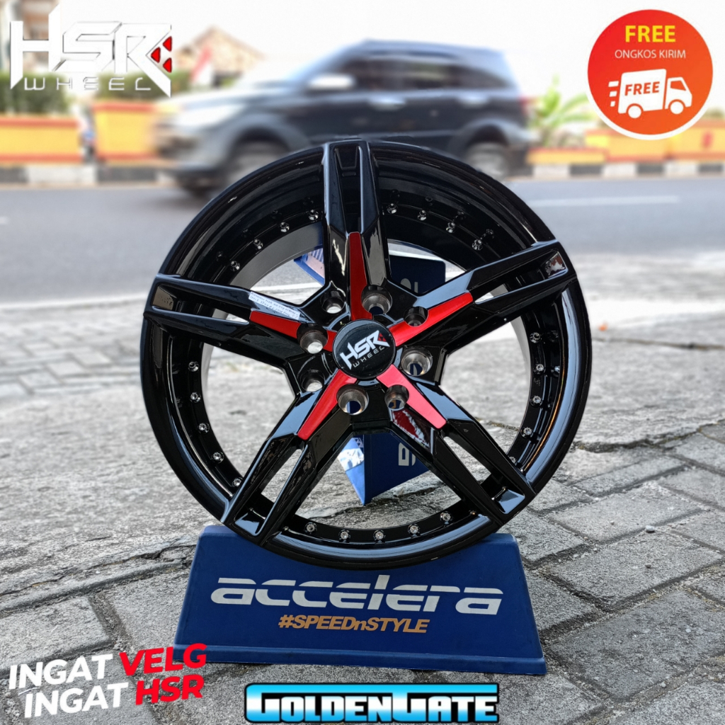 Velg mobil avanza, calya, brio, jazz r15 terbaru hsr keunikai lebar 6,5 et40