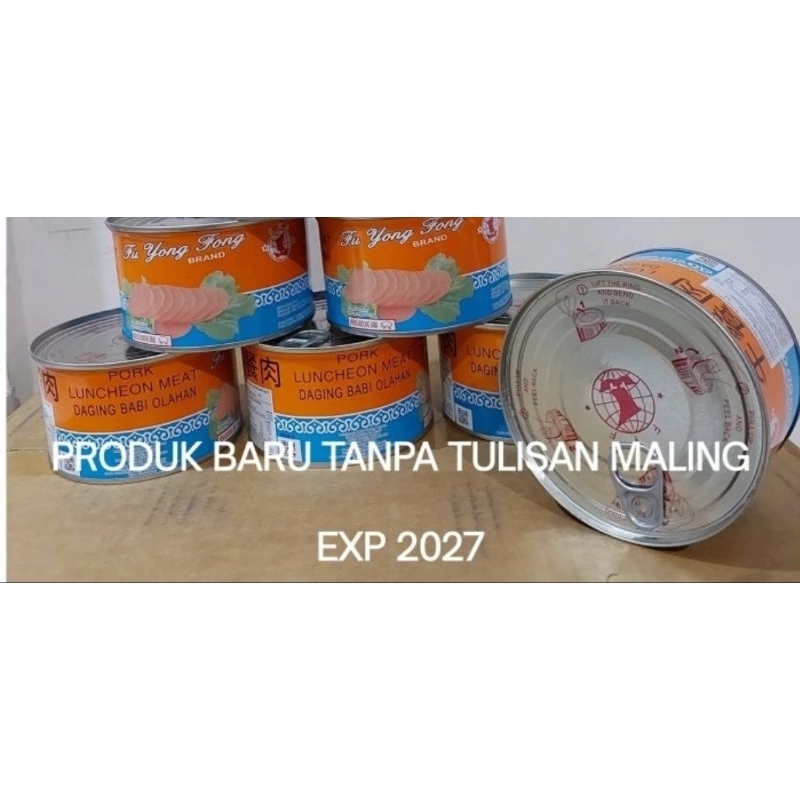 

FYF exp 2027 Pork Luncheon Meat 397 gr Kaleng Besar TUTUP SILVER EXP BARU