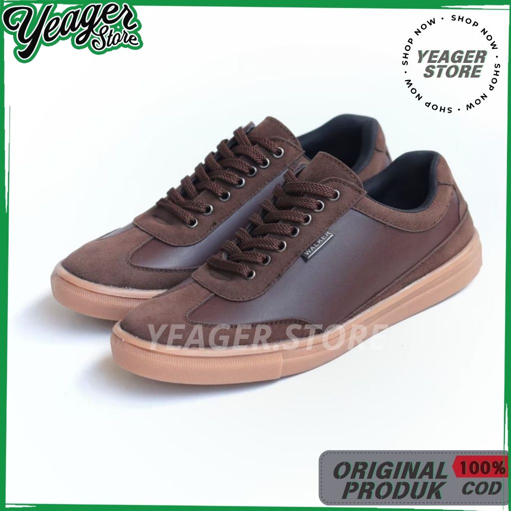 YEAGER - RSM Brown Series Sepatu Sneakers Pria Casual