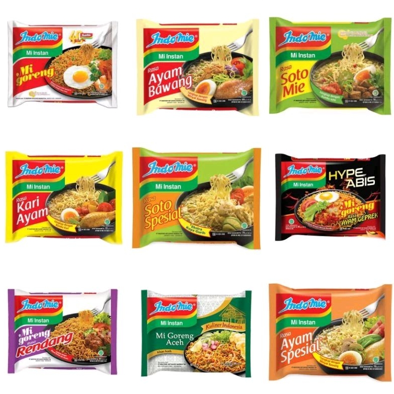 

INDOMIE INDOFOOD INDOMI GORENG KUAH ALL VARIAN